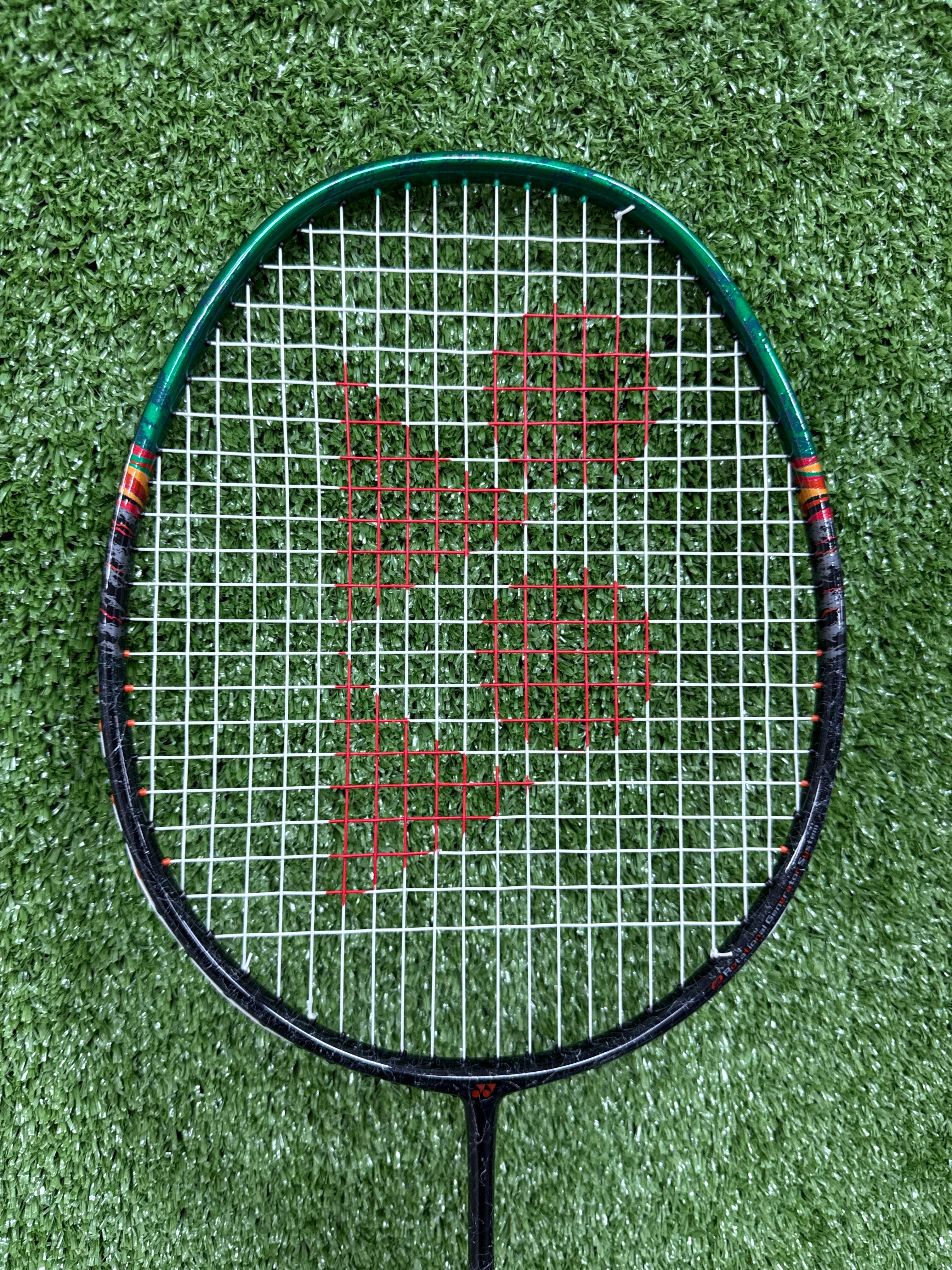 Yonex Astrox 99 Play Badminton Racket – 4U Prestrung, Black/Green