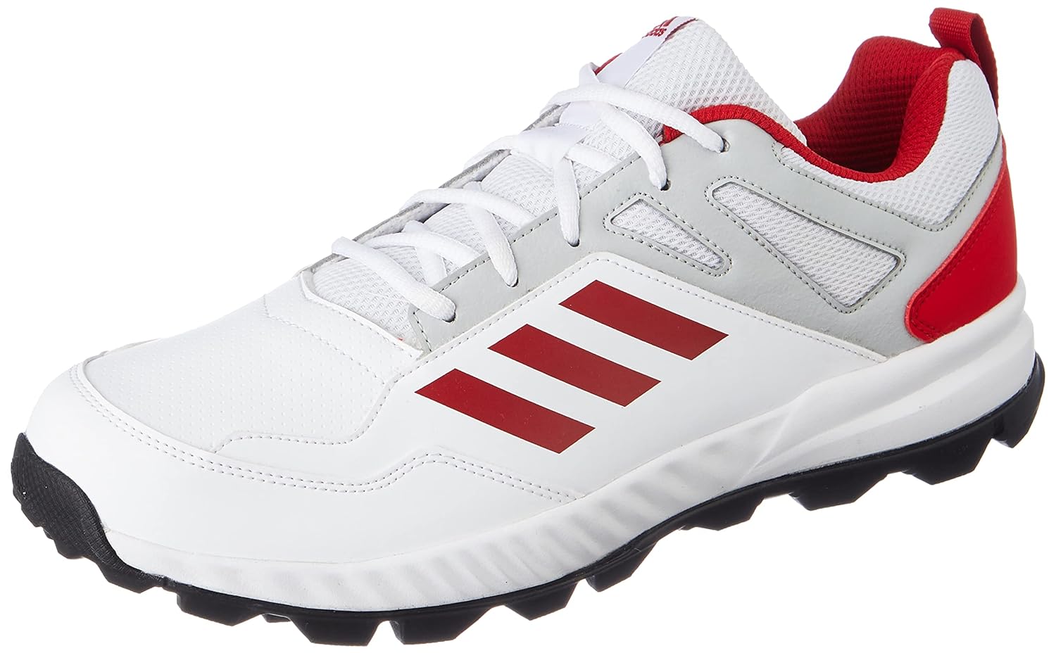 Adidas CriRise V2 White/Red Cricket Shoes