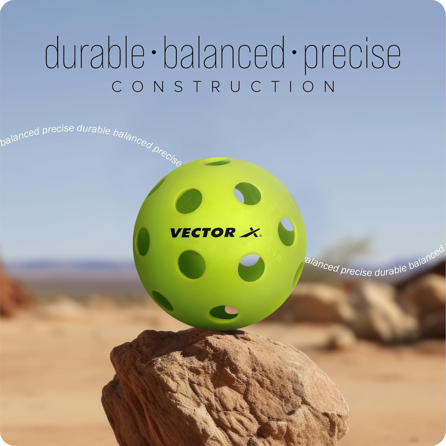 Vector X Pickleballs - Pack of 6