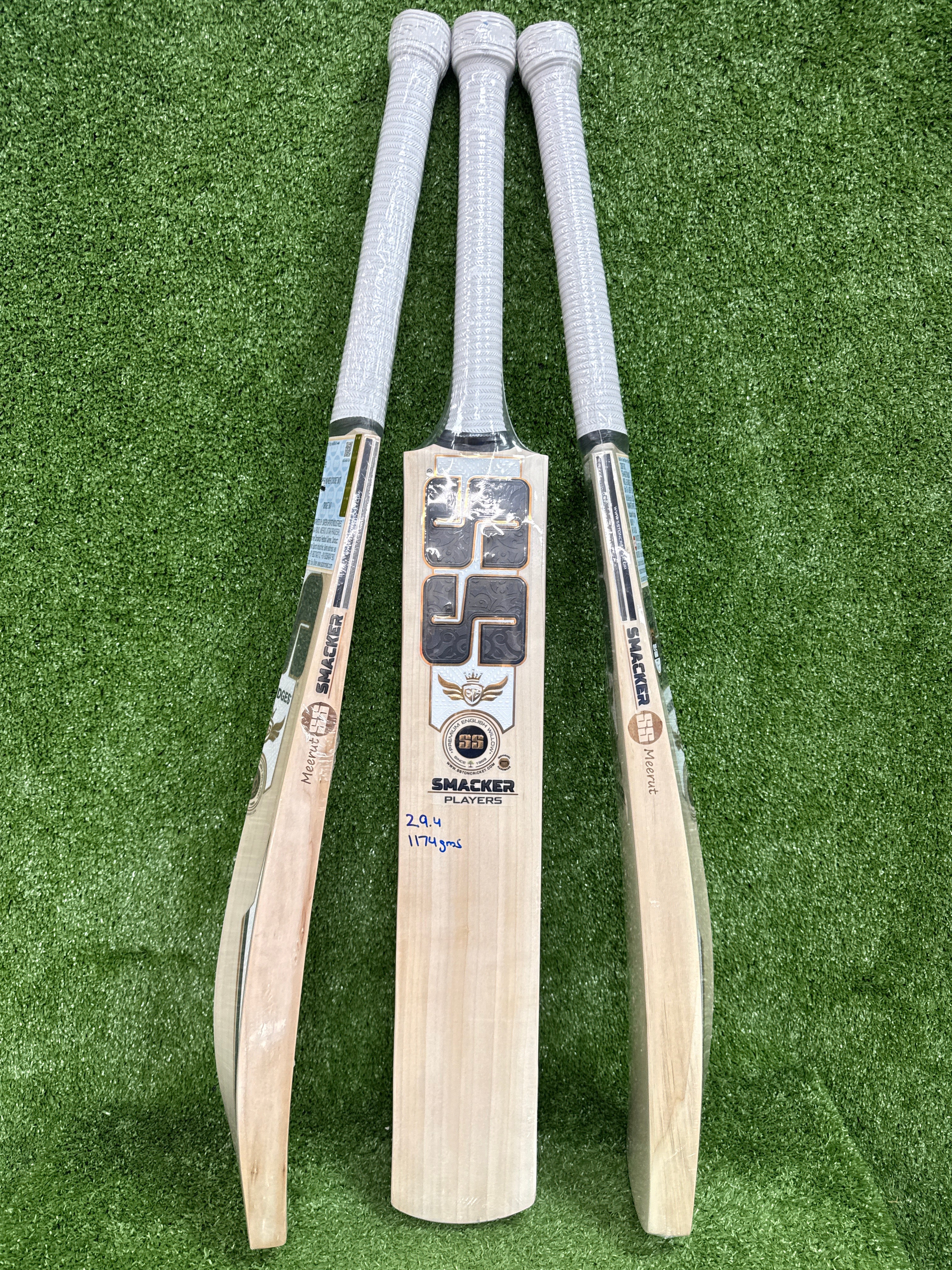 SS Core GG Smacker Players English Willow Cricket Bat by SS - back view - TopCricketStore