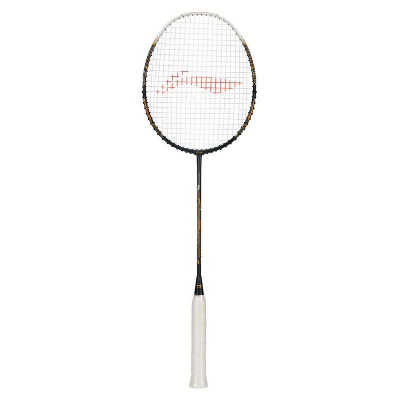 Li-Ning Air Force 77 G3 Badminton Racket Prestrung (Dark Grey/White/Gold)  - Made in China