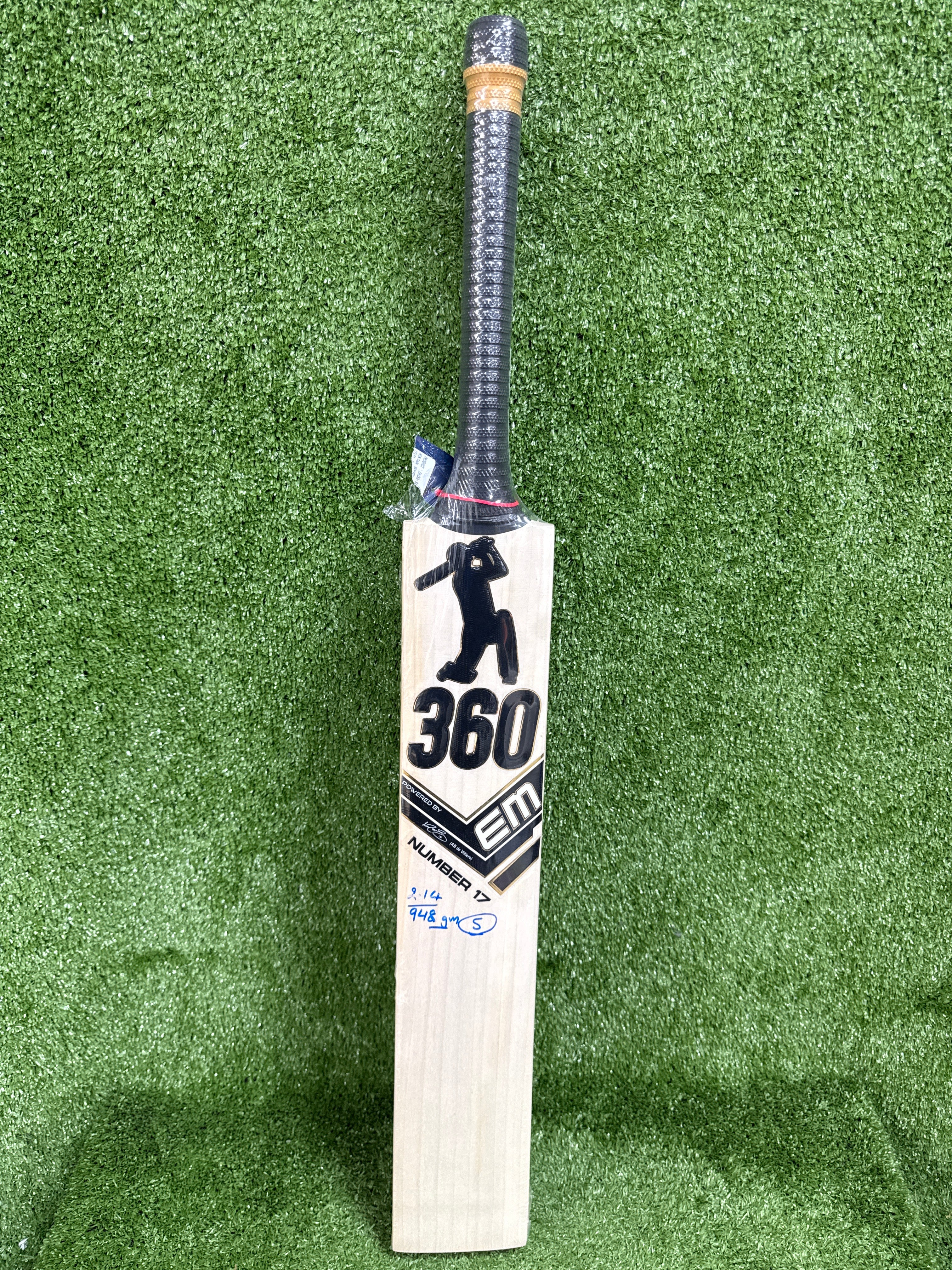 EM 360 No. 17 AB de Villiers English Willow Cricket Bat
