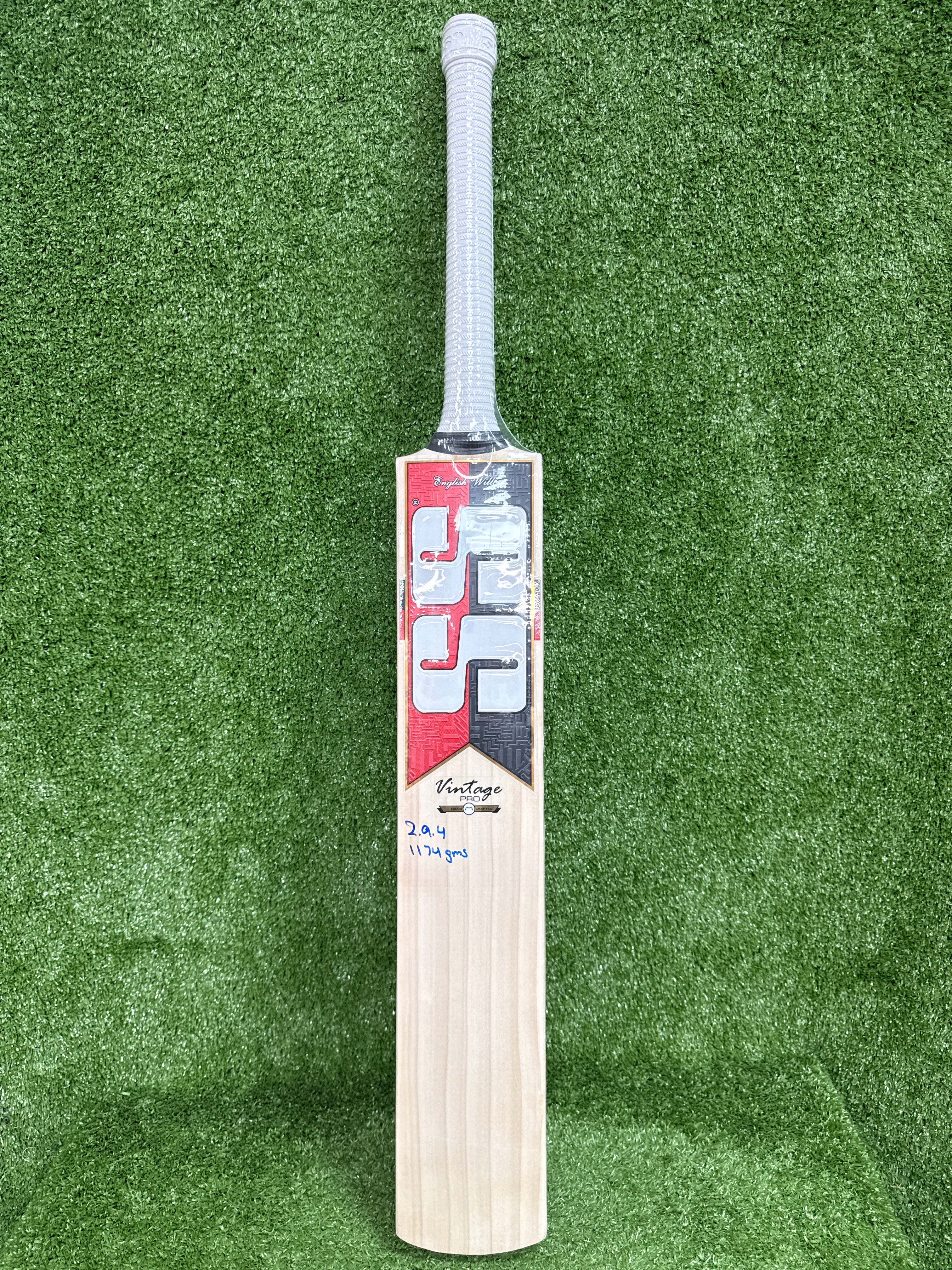 SS Vintage Pro English Willow Cricket Bat – Short Handle by SS - TopCricketStore