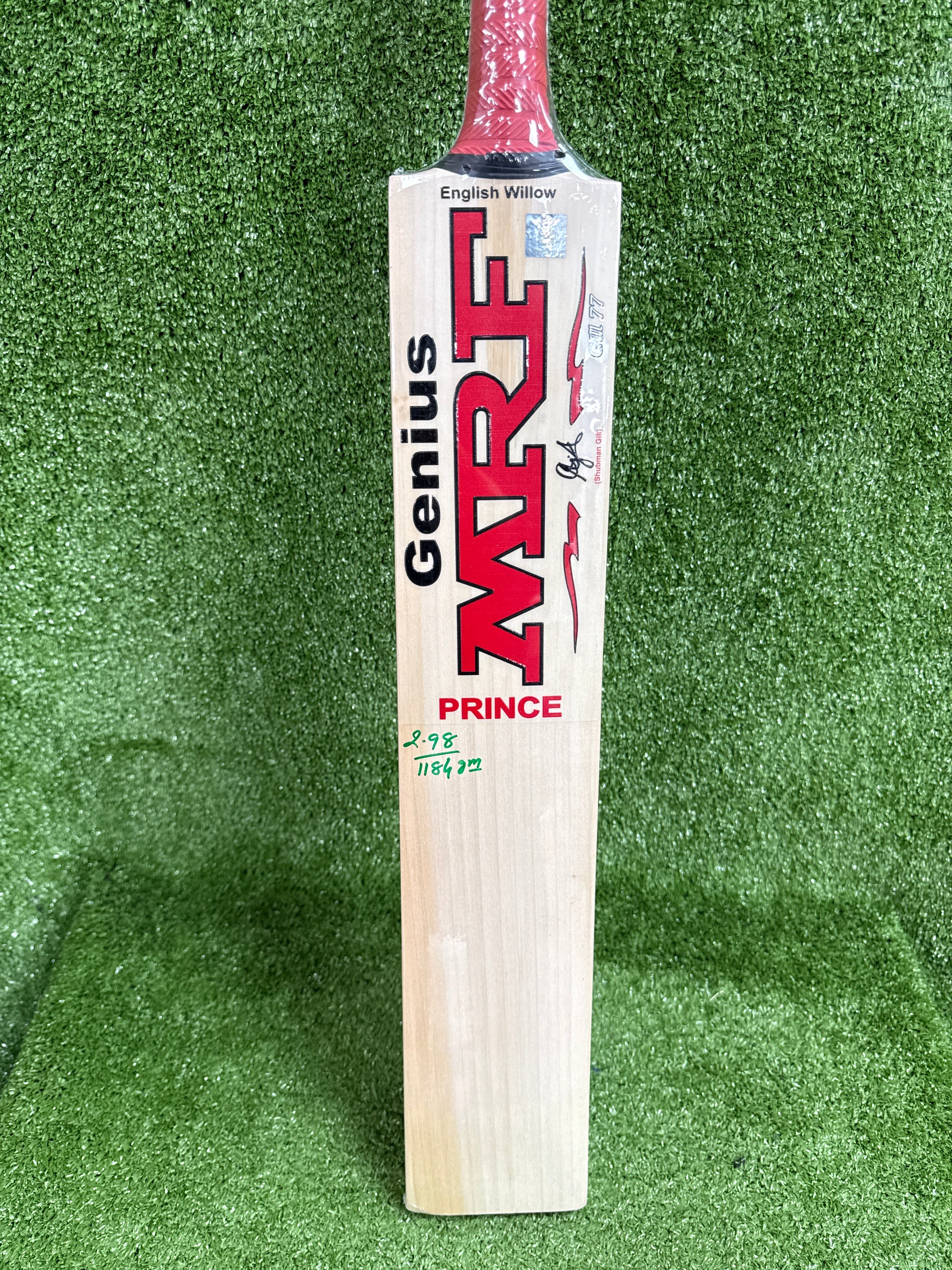 MRF Genius Prince English Willow Cricket Bat