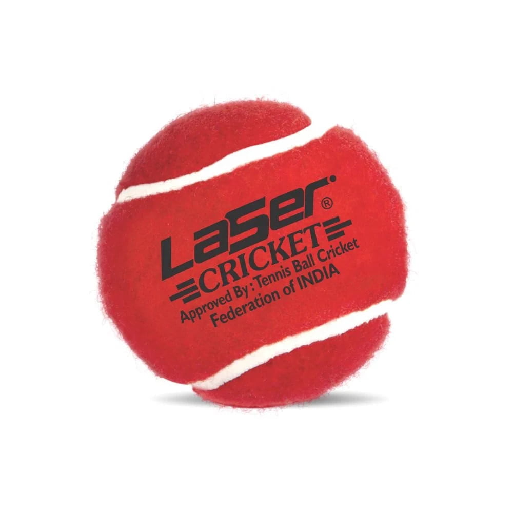 Laser Red Cricket Tennis Ball