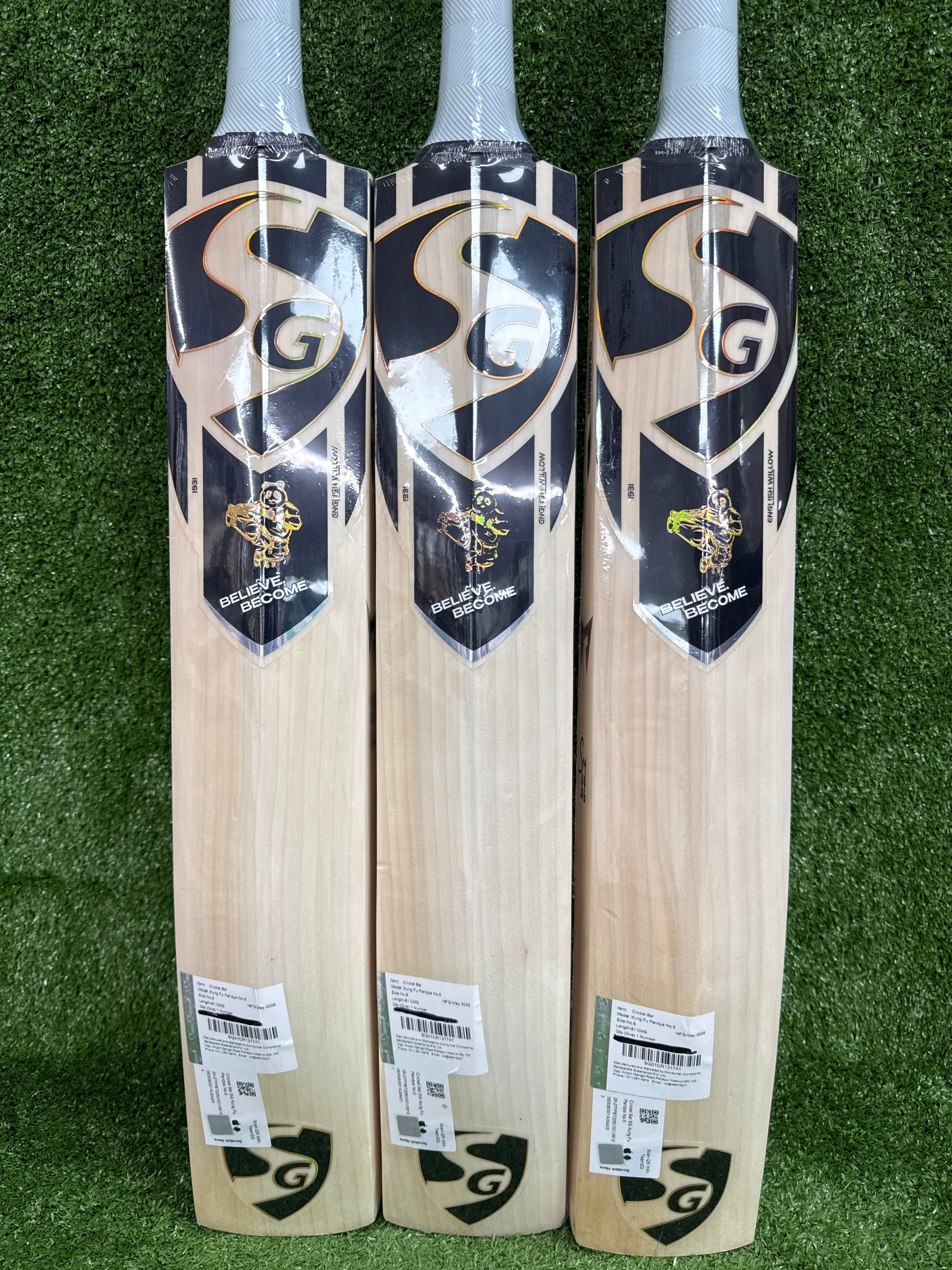 SG Kung Fu Pandya (HP33) Junior / Youth Original Players Cricket Bat