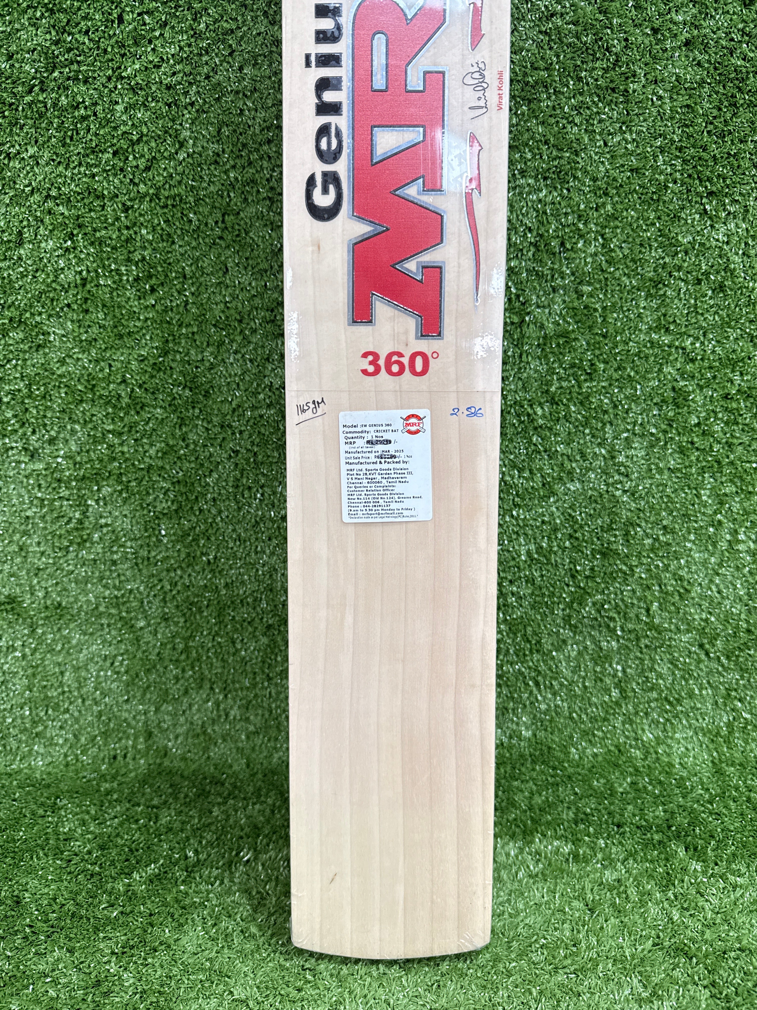 MRF Genius 360 English Willow Cricket Bat
