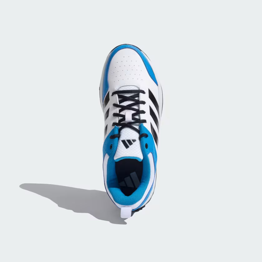 Adidas NU 24 White / Bright Blue / Black Cricket Shoes