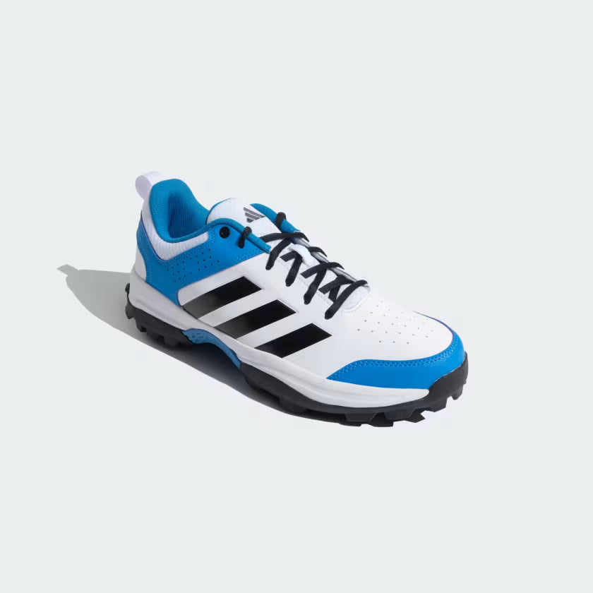 Adidas NU 24 White / Bright Blue / Black Cricket Shoes