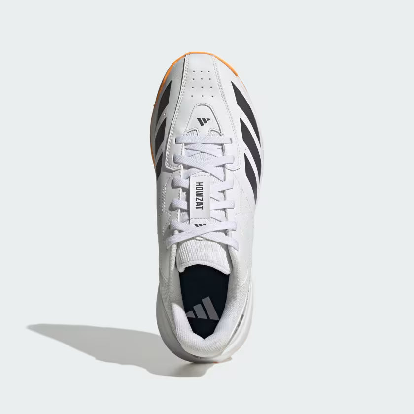 Adidas Howzat Spikeless Cloud White / Aurora Onix / Lucid Tangerine Cricket Shoes Adidas