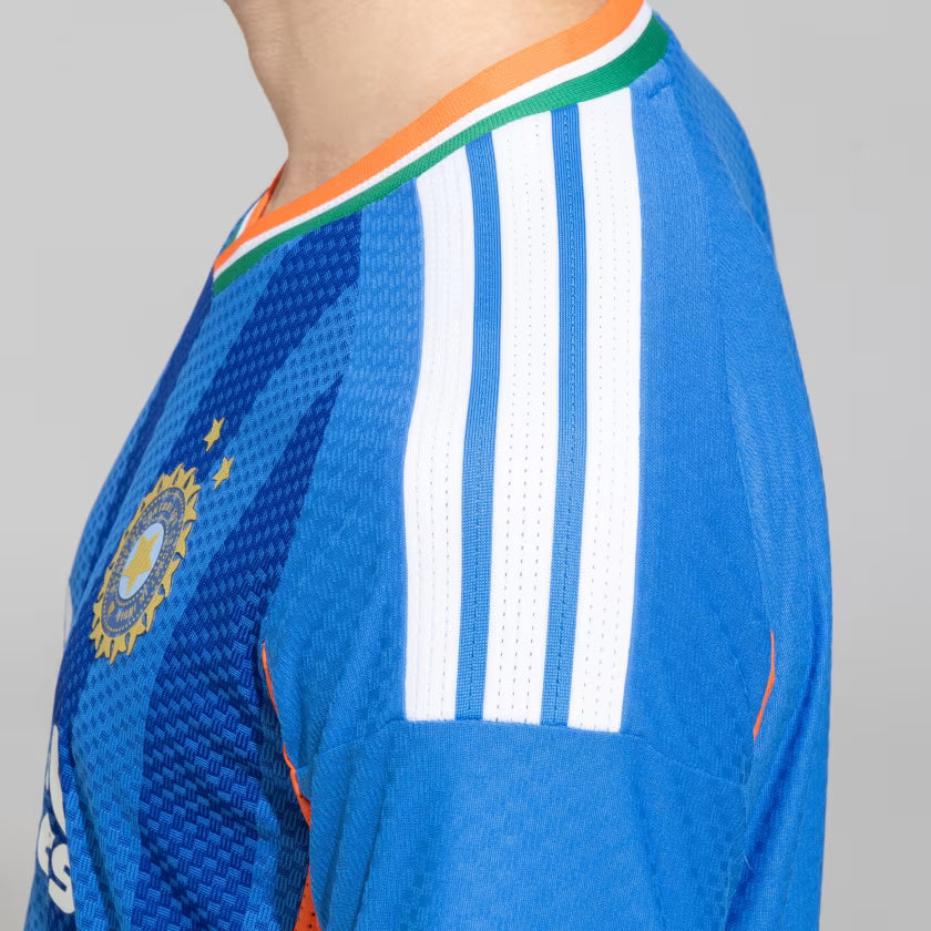 Adidas India T20 Players International Cricket Jersey - Bright Royal Blue 2026 by Adidas - view 7 - TopCricketStore
