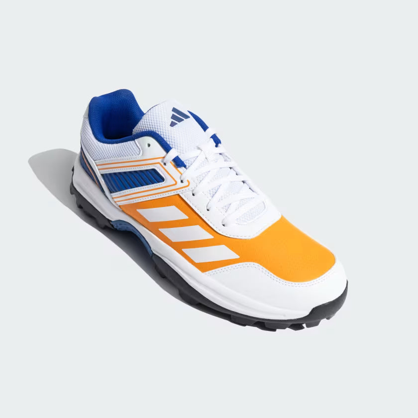 Adidas Yard Bright Orange / Collegiate Royal / Cloud White Cricket Shoes