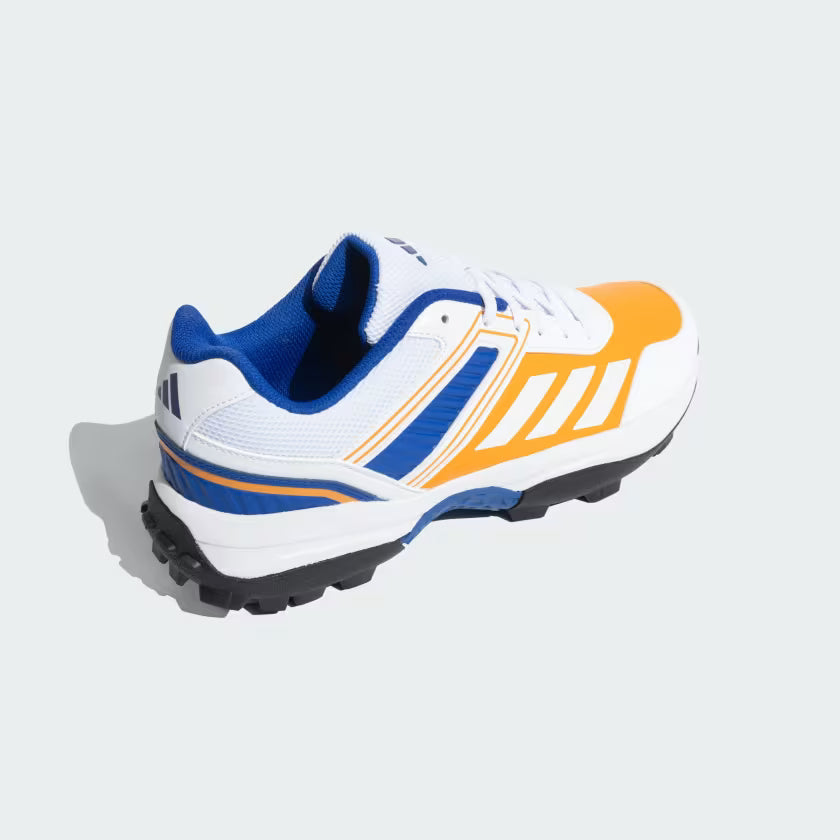 Adidas Yard Bright Orange / Collegiate Royal / Cloud White Cricket Shoes