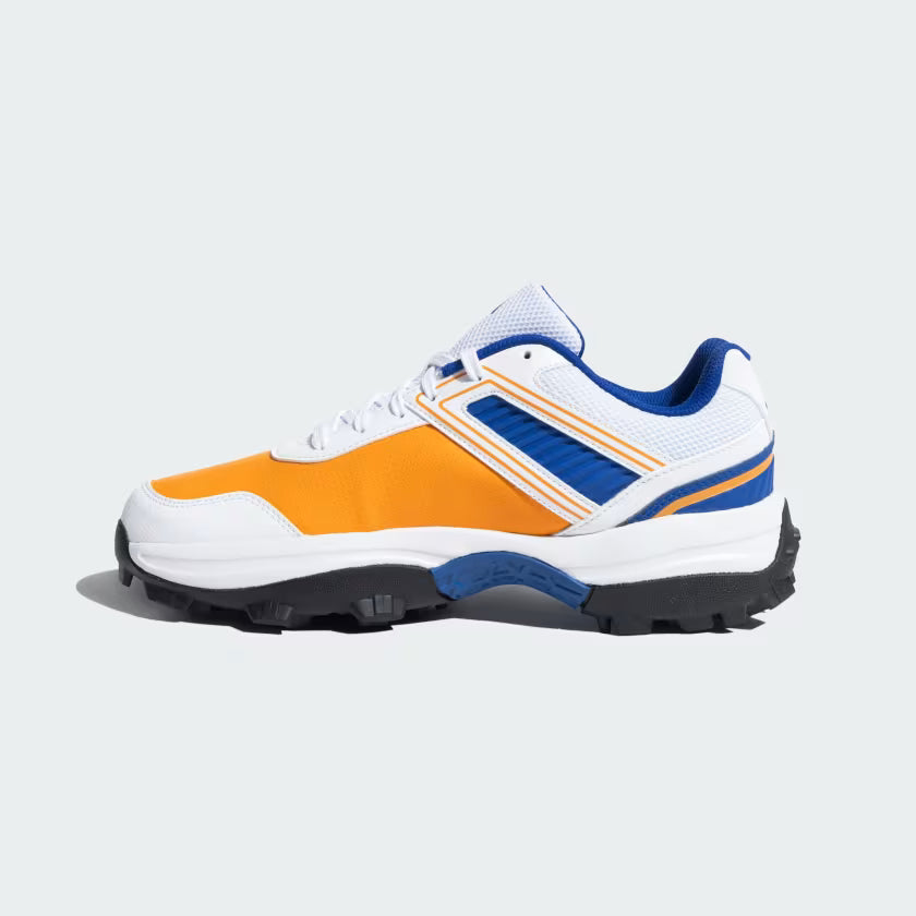 Adidas Yard Bright Orange / Collegiate Royal / Cloud White Cricket Shoes