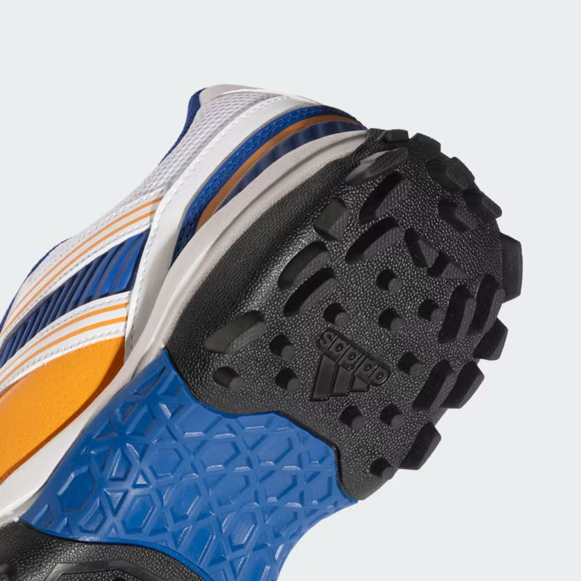 Adidas Yard Bright Orange / Collegiate Royal / Cloud White Cricket Shoes