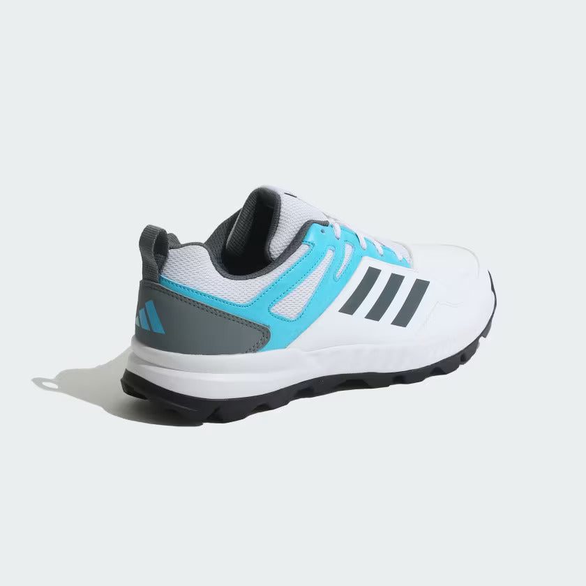 Adidas Cri RiseV2 Cloud White / Blue Oxide / Lucid Cyan Cricket Shoes