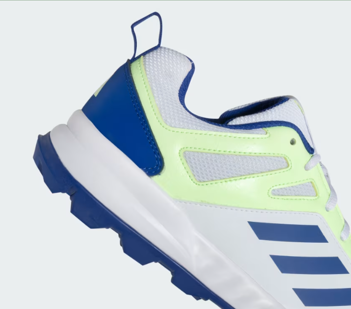 Adidas Cri Rise V2 M Cloud White / Semi Lucid Blue / Green Spark Cricket  Shoes