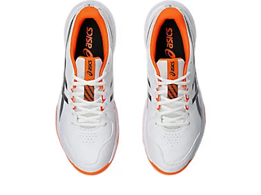 ASICS GEL-Peake 3 Cricket Shoes - Rubber Spikes in White/Midnight