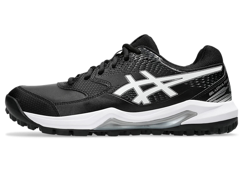 Asics Gel Lethal Field 2 - Black/White Cricket Shoes