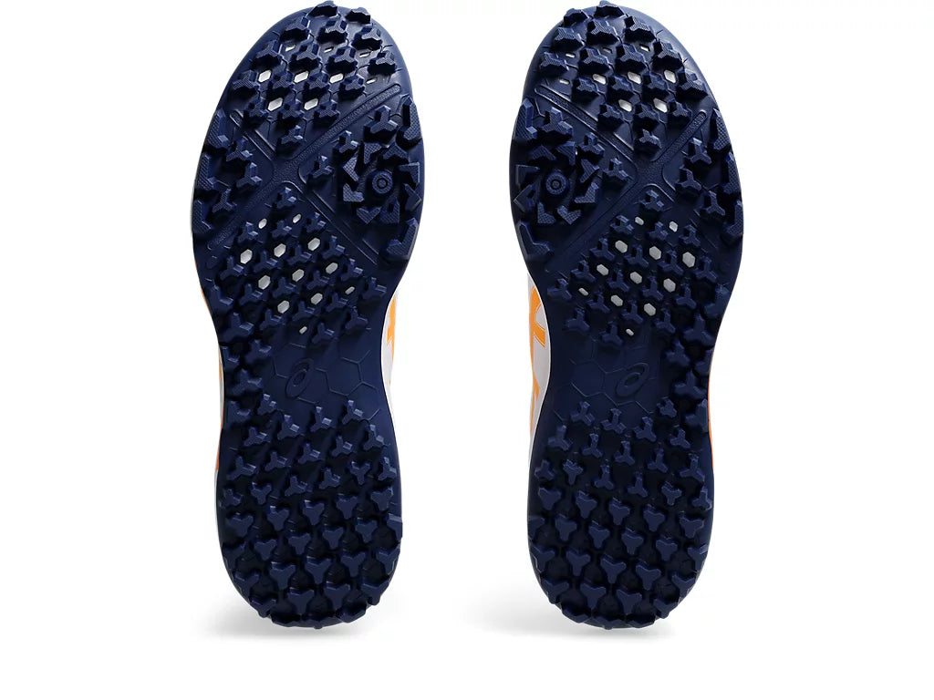 Asics Gel Lethal Field 2 - White/Stadium Orange Rubber Spike Cricket S