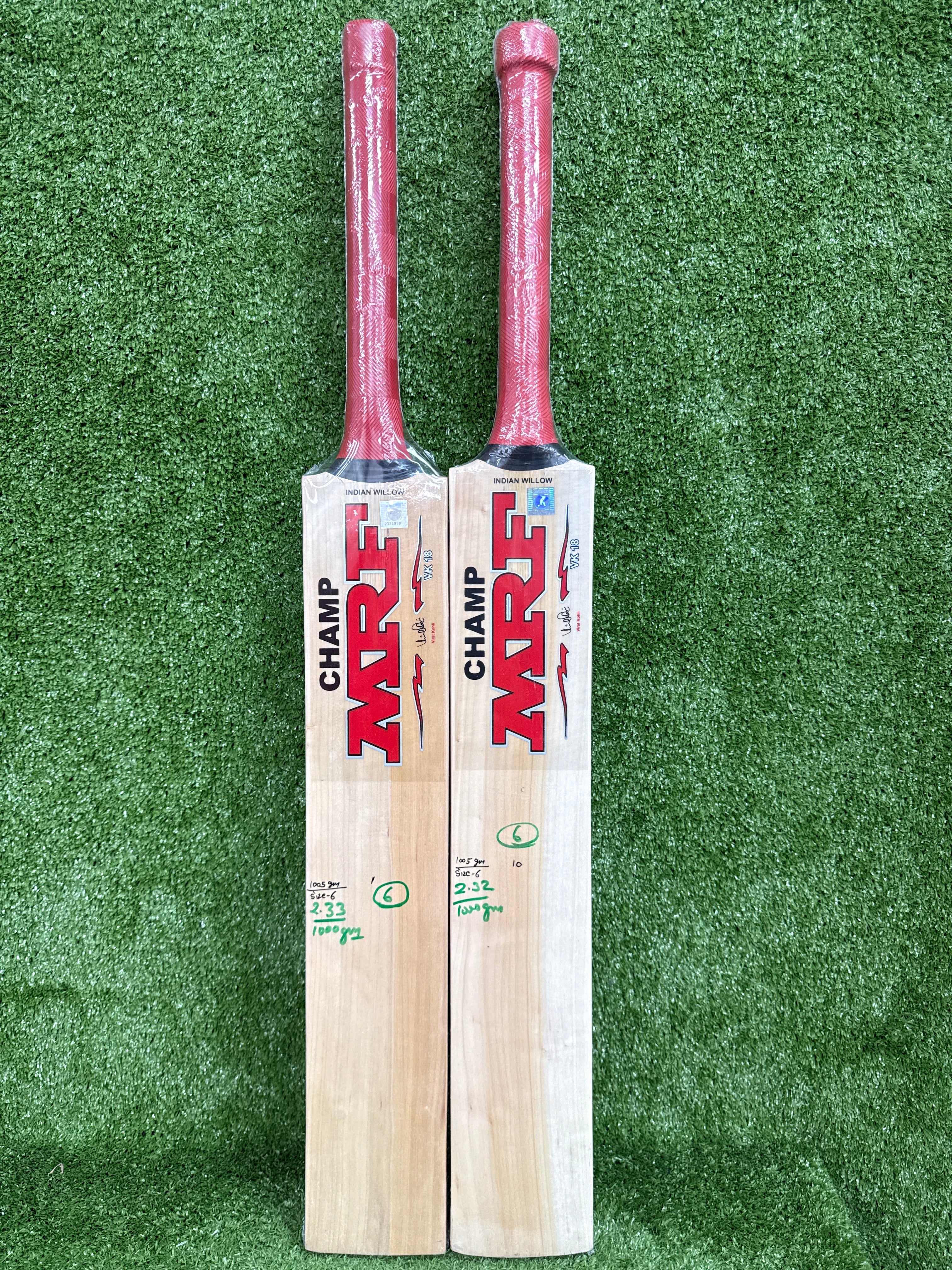 MRF Champ VK18 Junior / Youth Cricket Bat | Virat Kohli Kashmir Willow