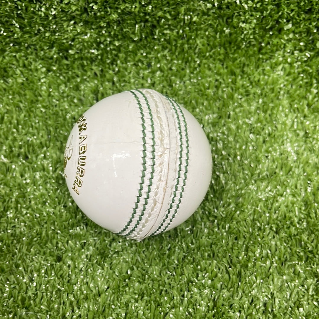 Kookaburra Pace White Cricket Leather Ball