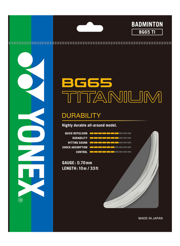 Yonex Badminton String BG65 Titanium
