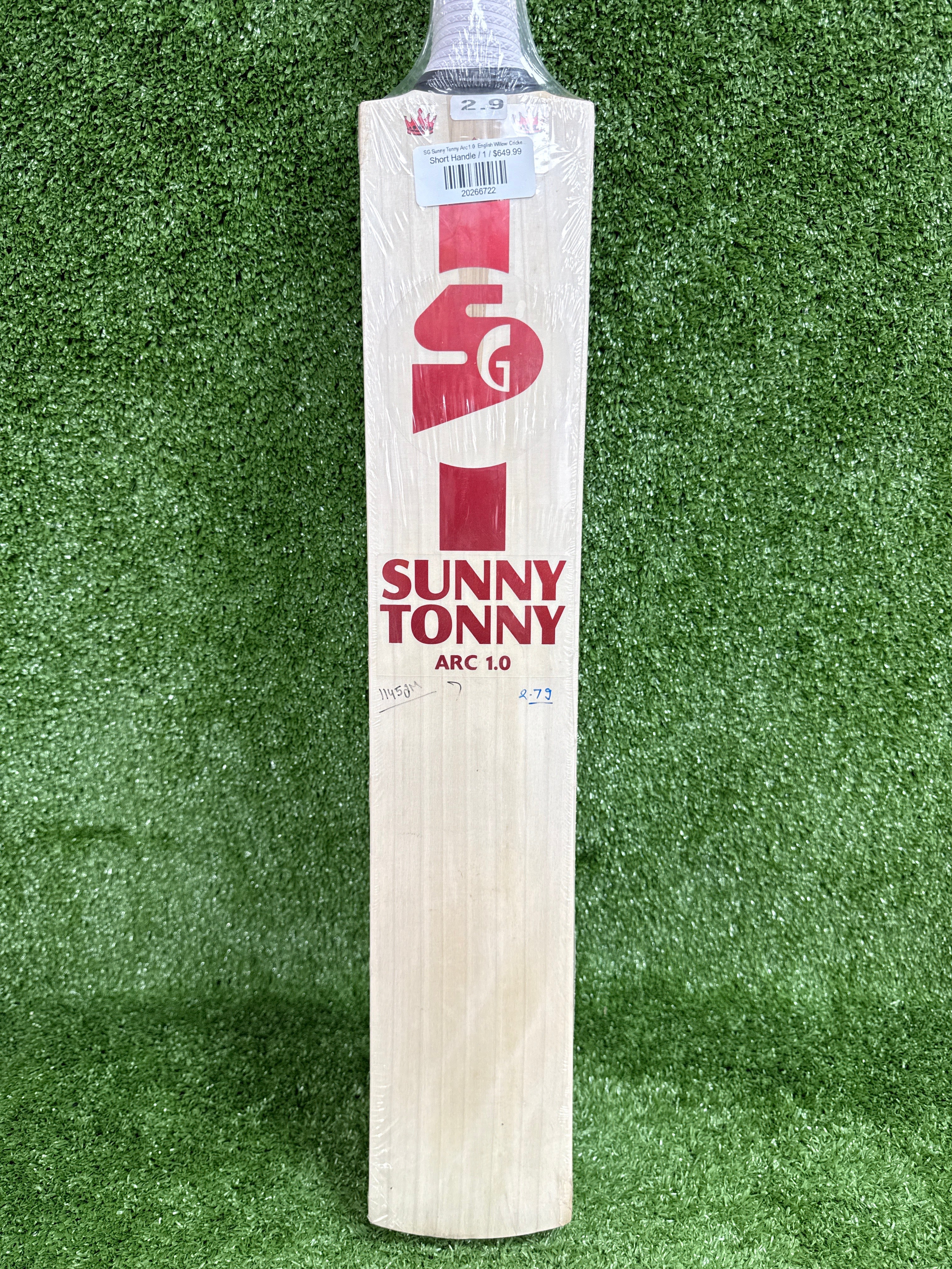 SG Sunny Tonny Arc 1.0  English Willow Cricket Bat