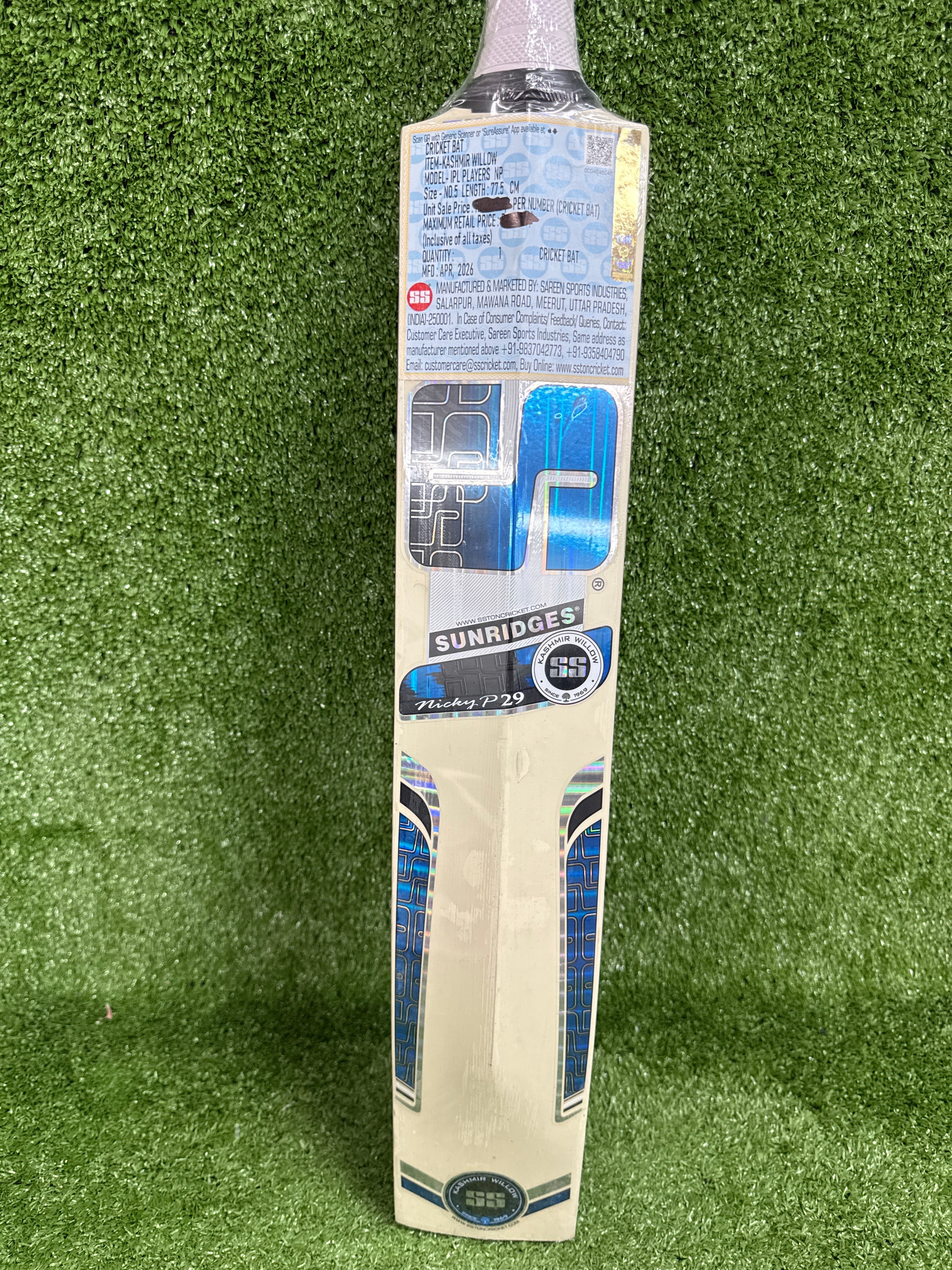 SS Nicholas Pooran Junior Kashmir Willow Cricket Bat