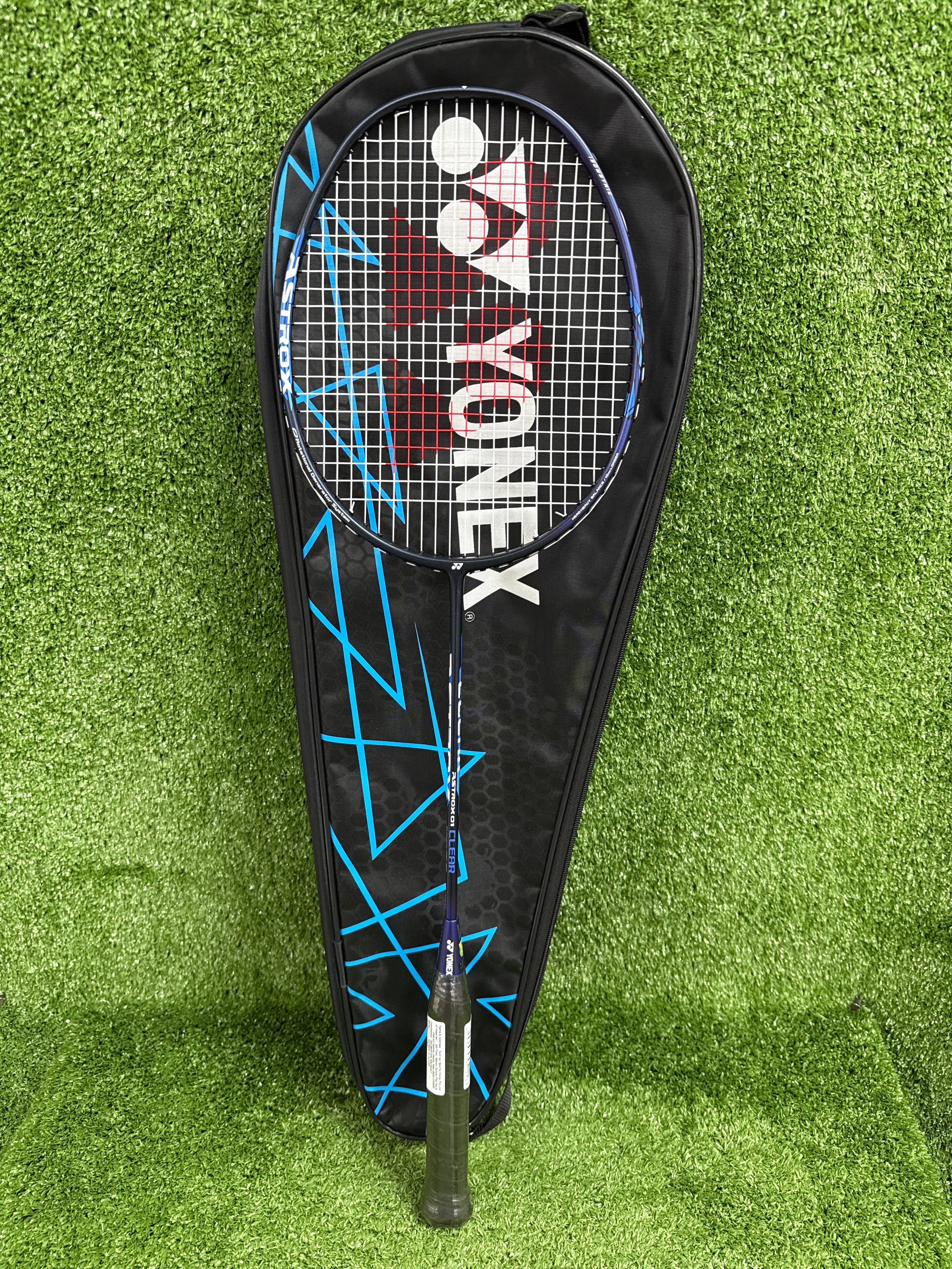 Yonex Astrox 01 Clear Navy Blue / Black Badminton Racket Prestrung - Made in China