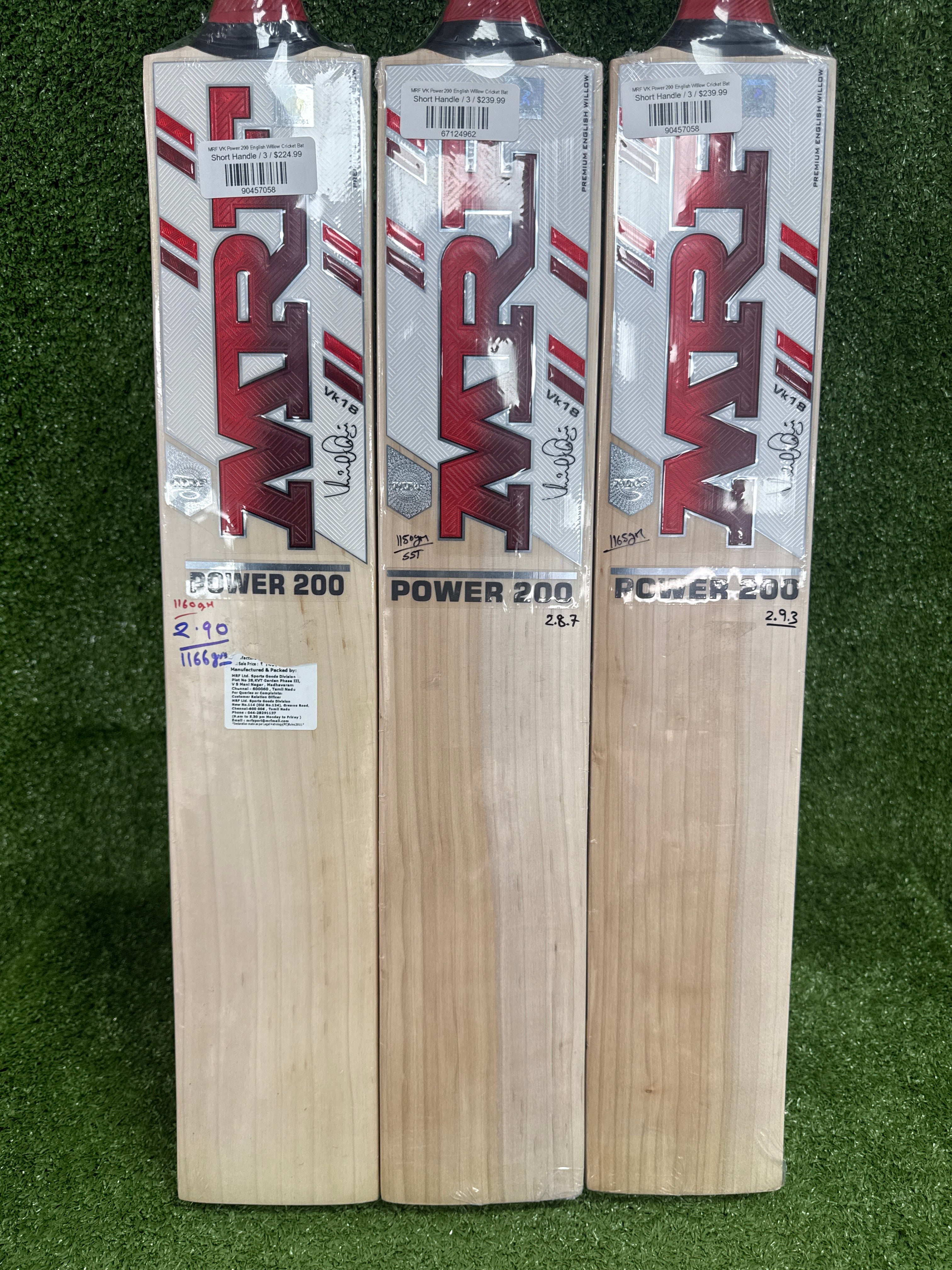 MRF VK Power 200 English Willow Cricket Bat