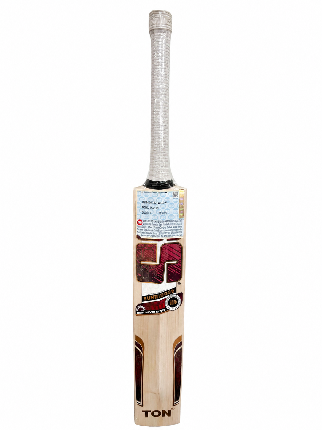 SS Vaibhav Suryavanshi Grade 1 English Willow Cricket Bat – Players Edition SS