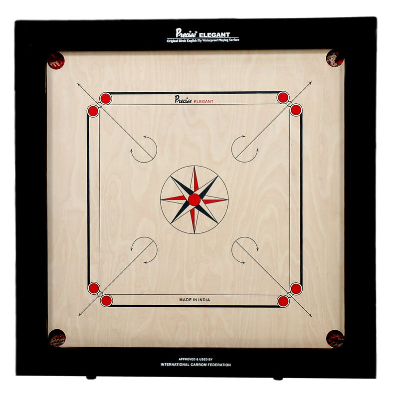 Precise Champion Elegant Original (24mm) English Birch Ply Carrom Board