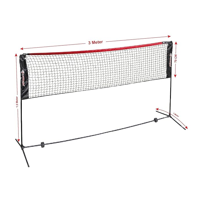 Cougar Outdoor Badminton Kids Net Set with Foldable Stand Poles and Carry Bag
