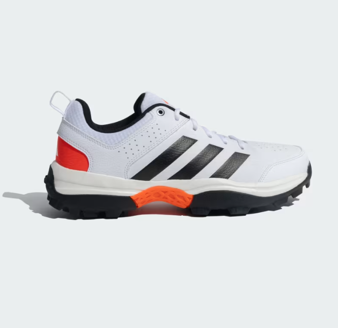 Adidas Crinu 24 M Cloud White / Core Black / Solar Red / Off White Cricket Shoes