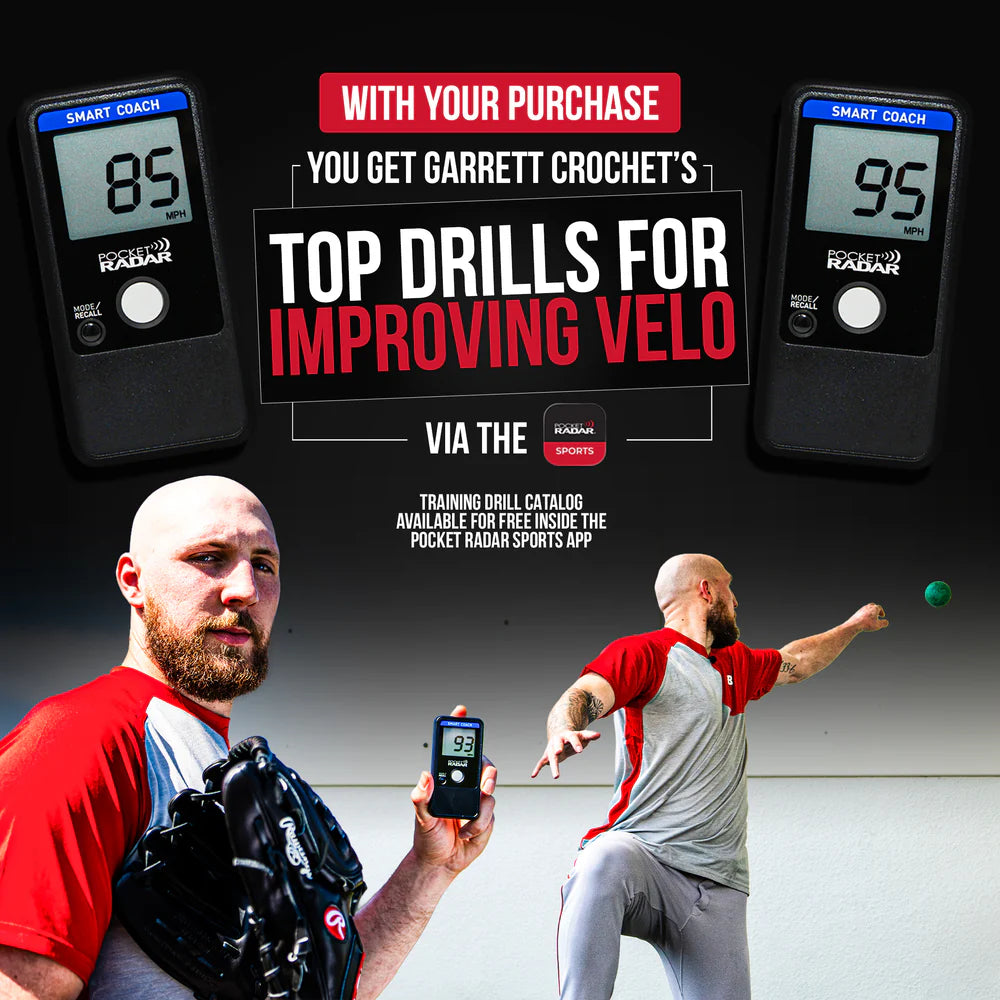Pocket Radar Smart Coach - Digital Cricket Bowling & Batting Speed Radar