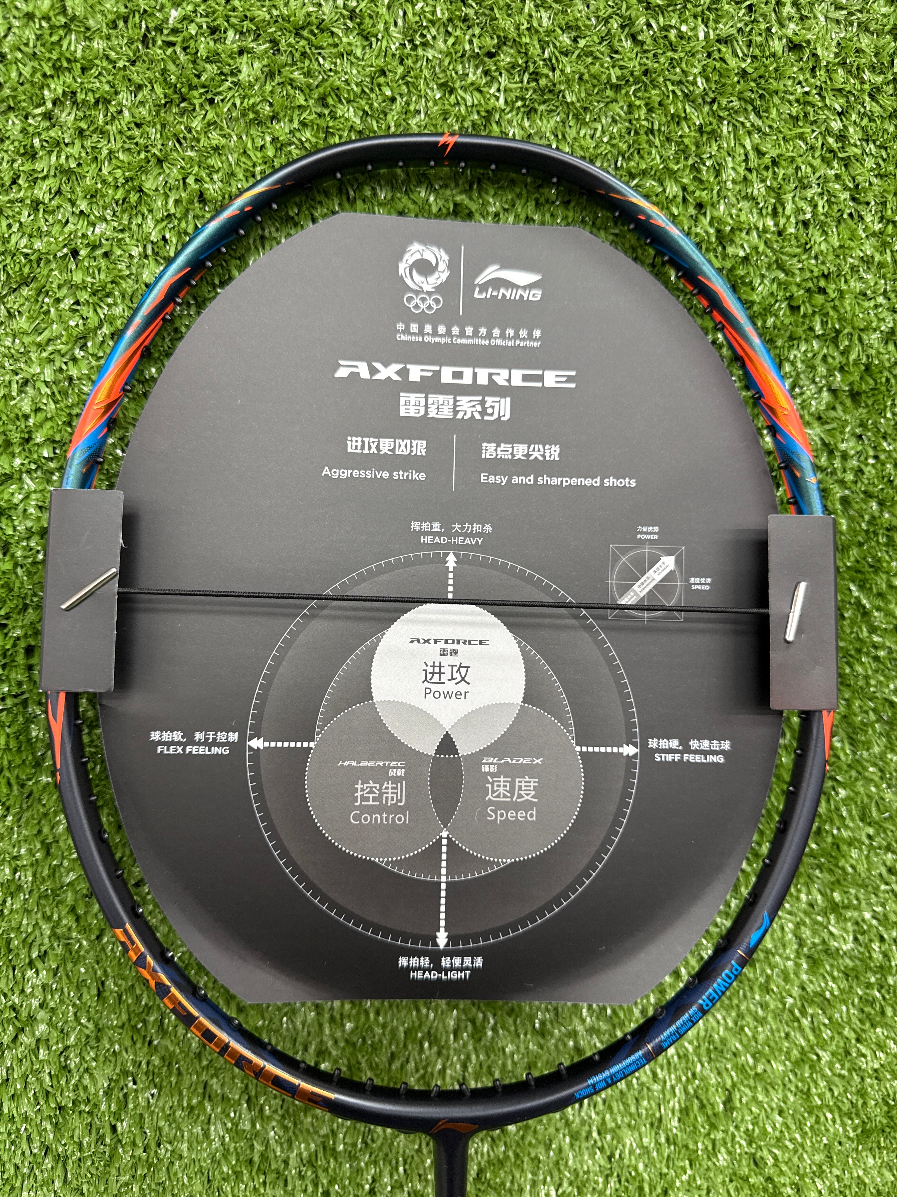 Li-Ning AxForce 90 New Badminton Racket – 5U Head-Heavy, Carbon Fiber