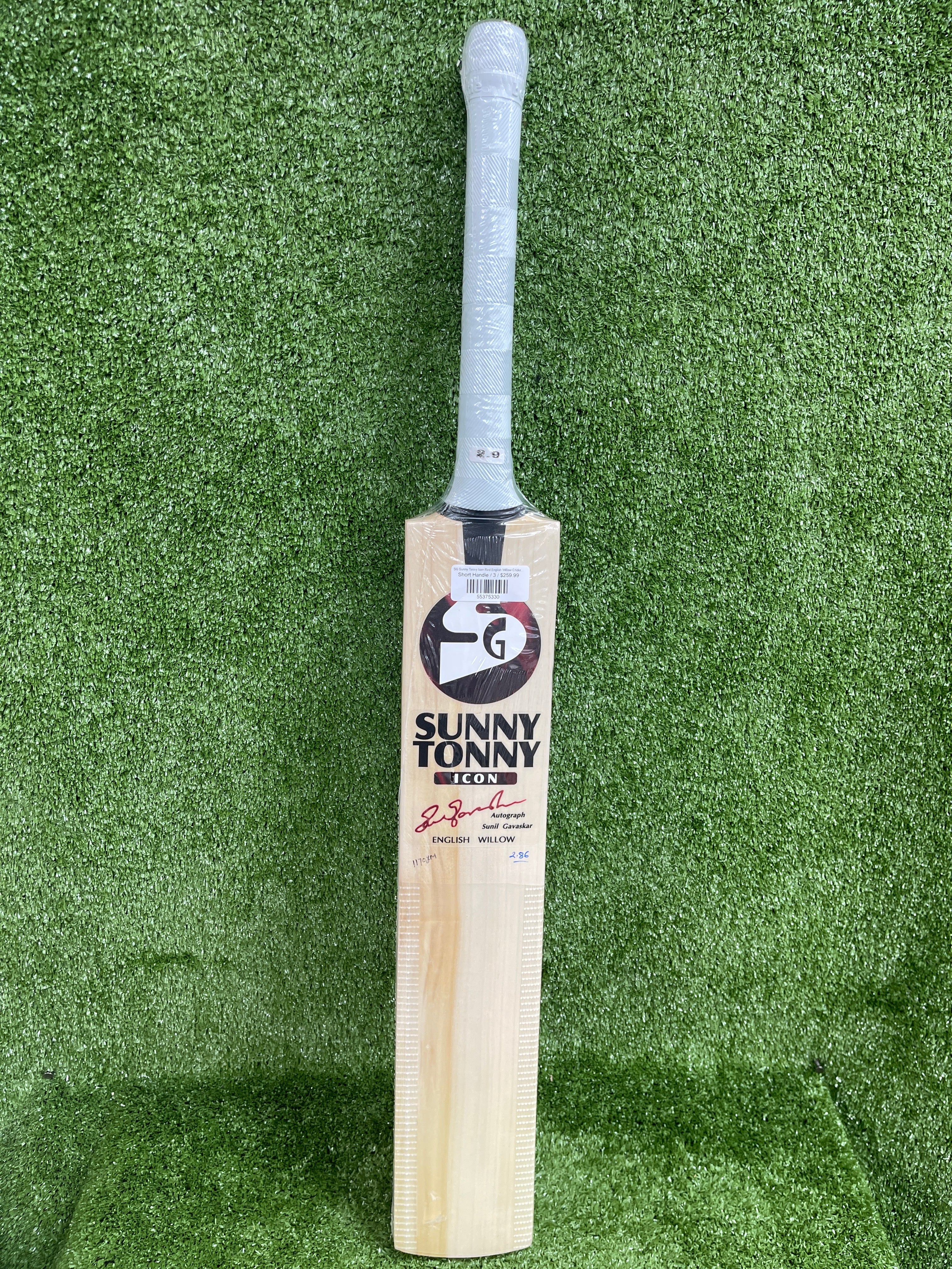 SG Sunny Tonny Icon Red English Willow Cricket Bat