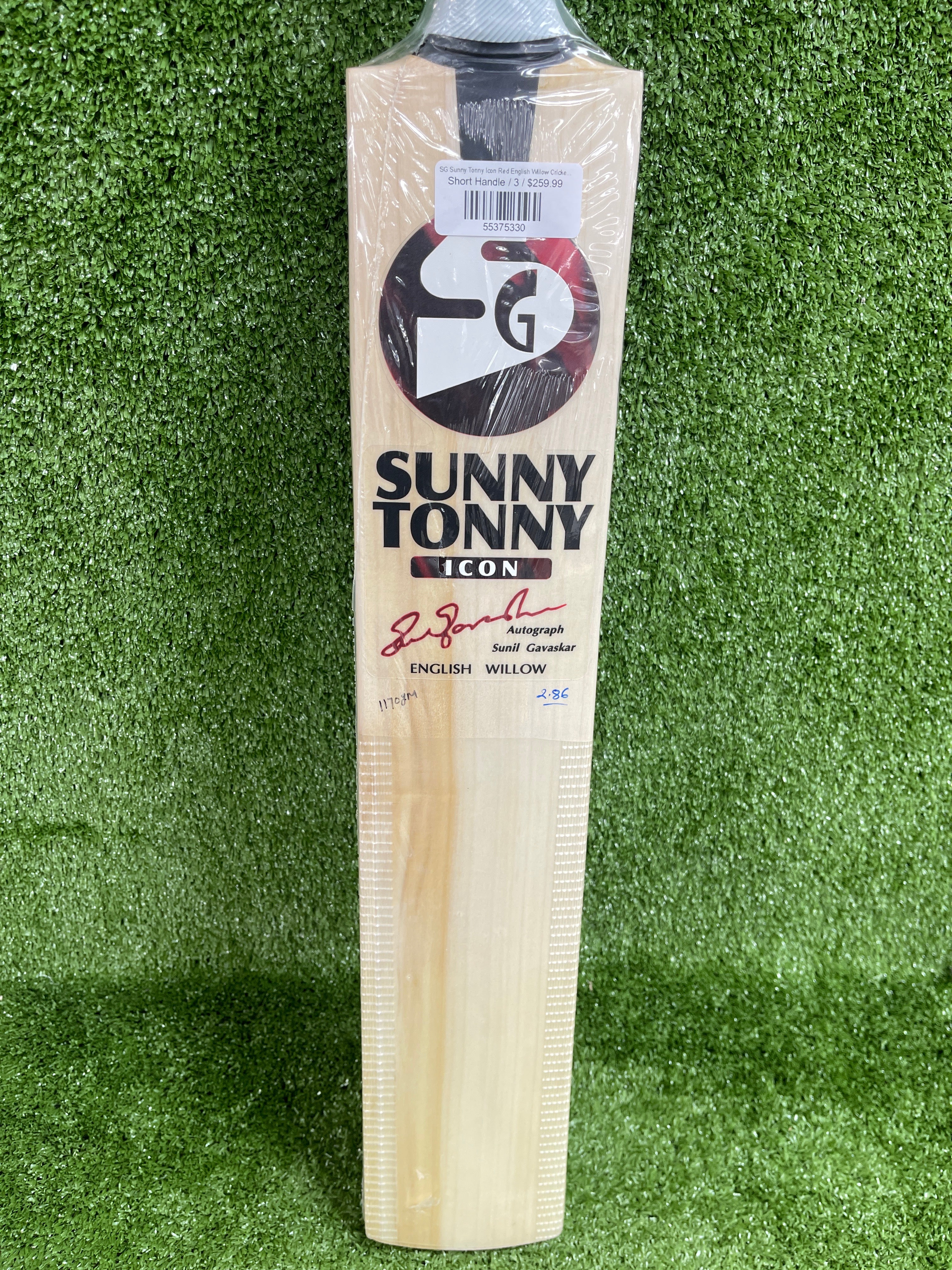SG Sunny Tonny Icon Red English Willow Cricket Bat