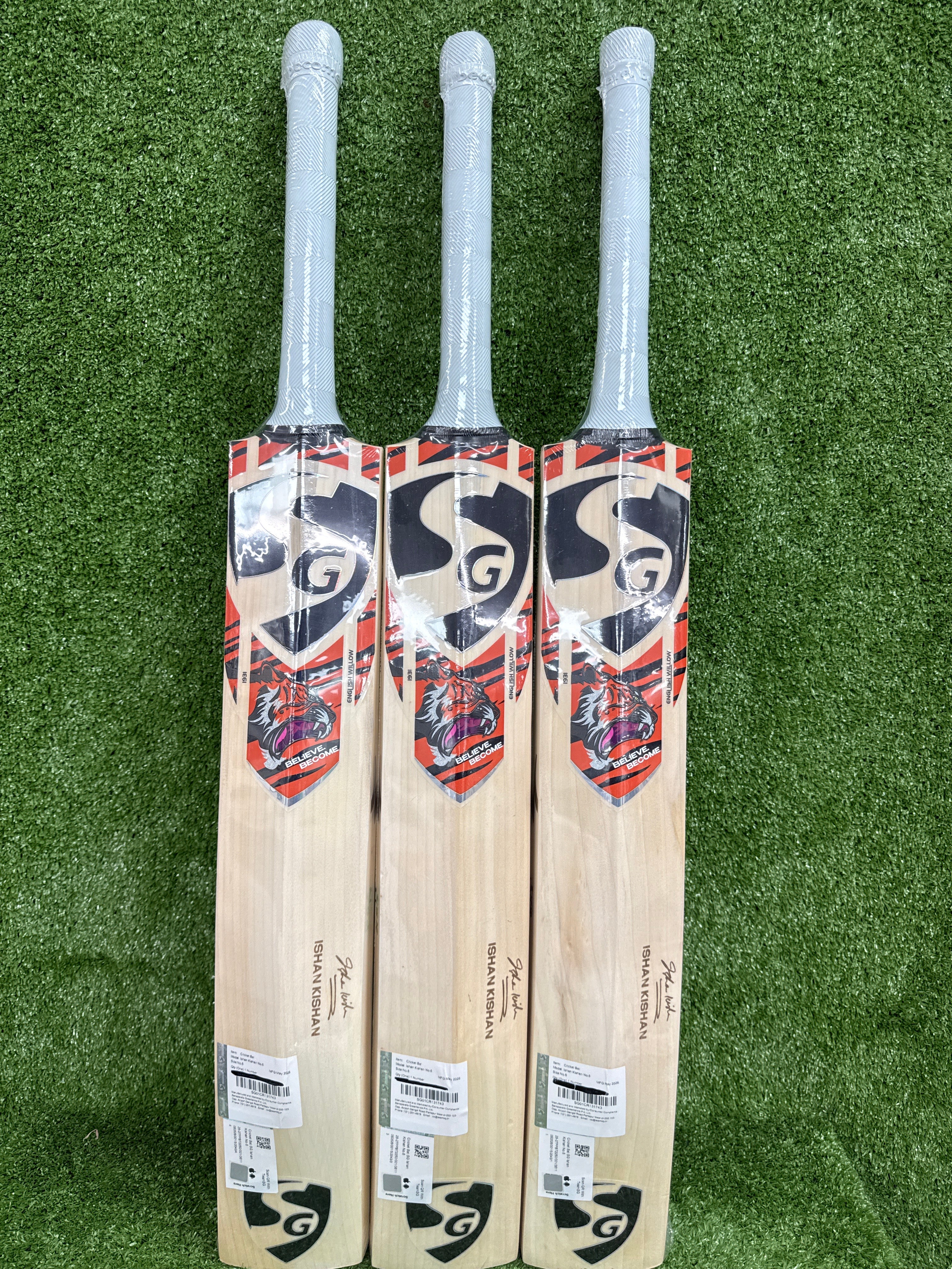 SG Ishan Kishan Junior / Youth English Willow Cricket Bat