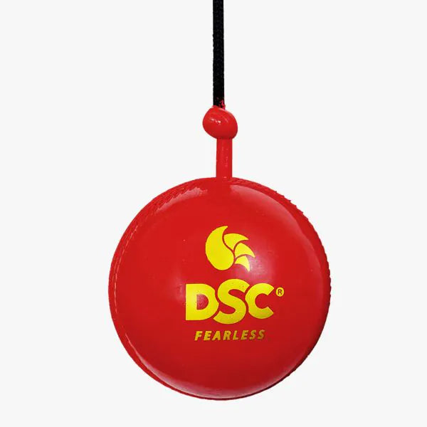 DSC Hanging String Synthetic Leather Cricket Training Ball - Front