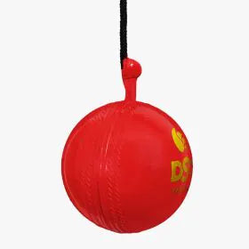 DSC Hanging String Synthetic Leather Cricket Training Ball - Side