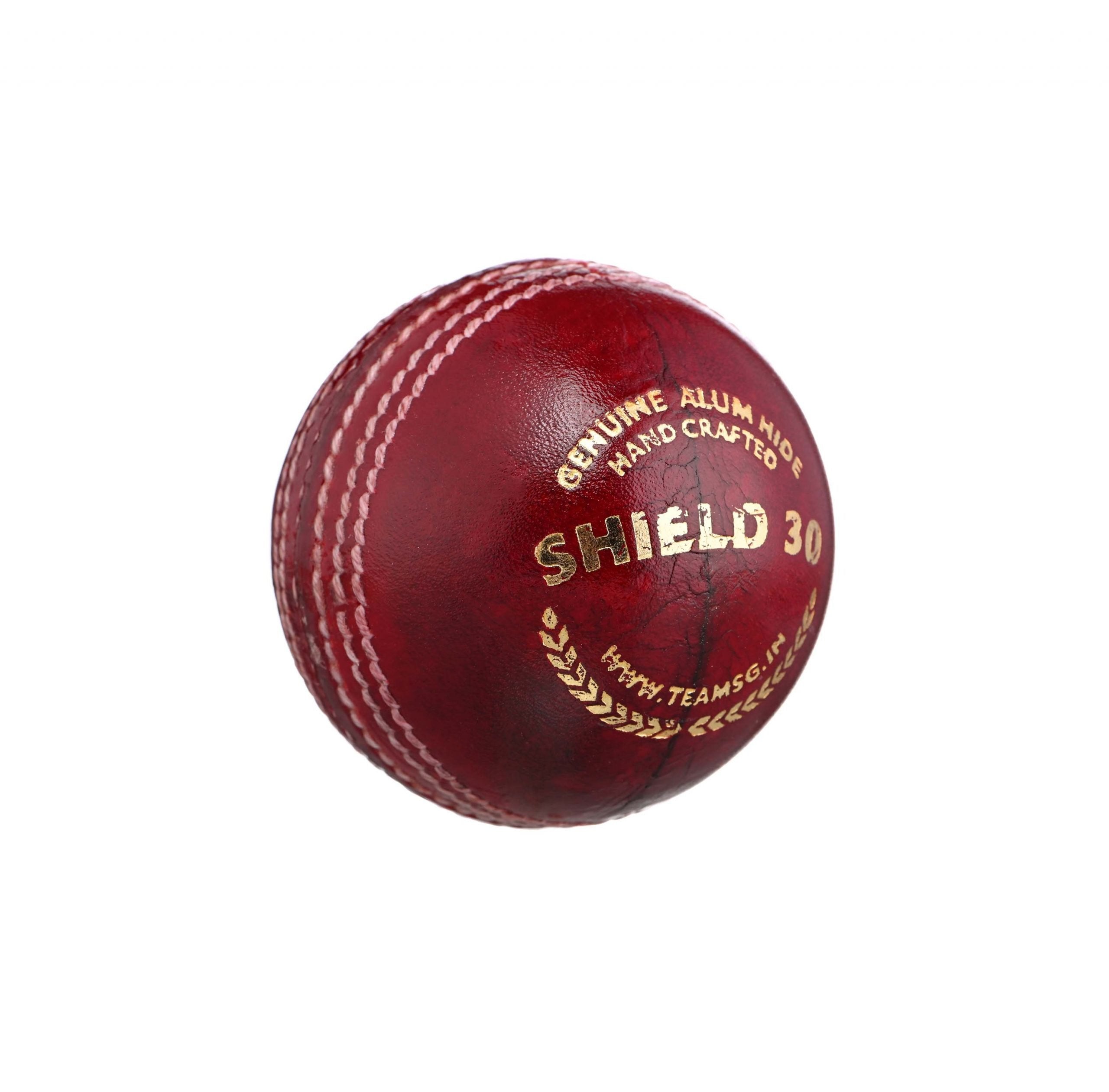 SG Shield 30 Red Cricket Leather Ball