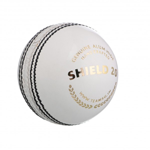 SG 20 Shield White Cricket Leather Ball