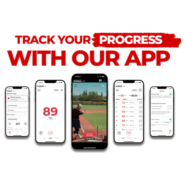 Pocket Radar Smart Coach - Digital Cricket Bowling & Batting Speed Radar