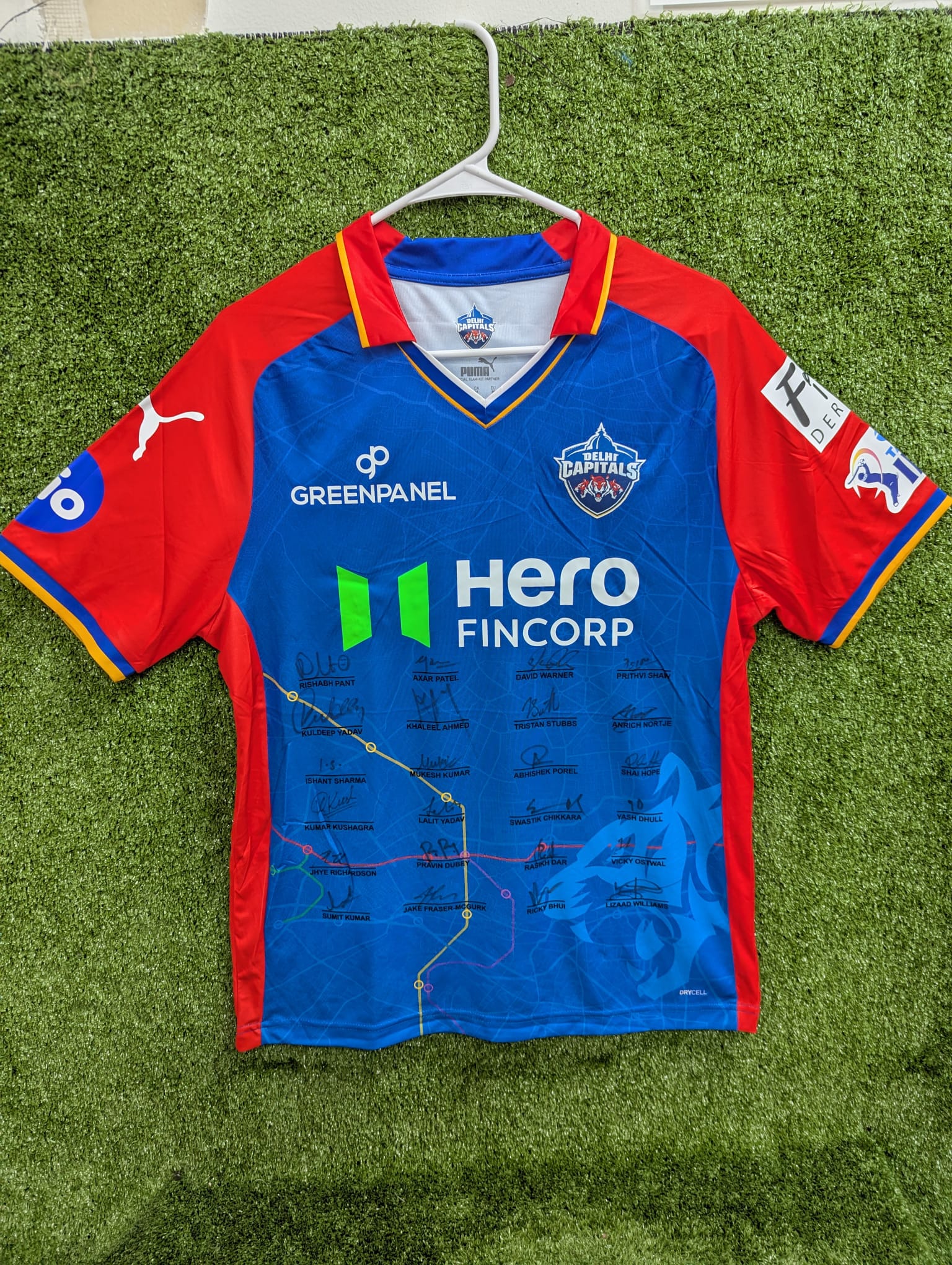 IPL Delhi Capitals Official Signed Players Jersey