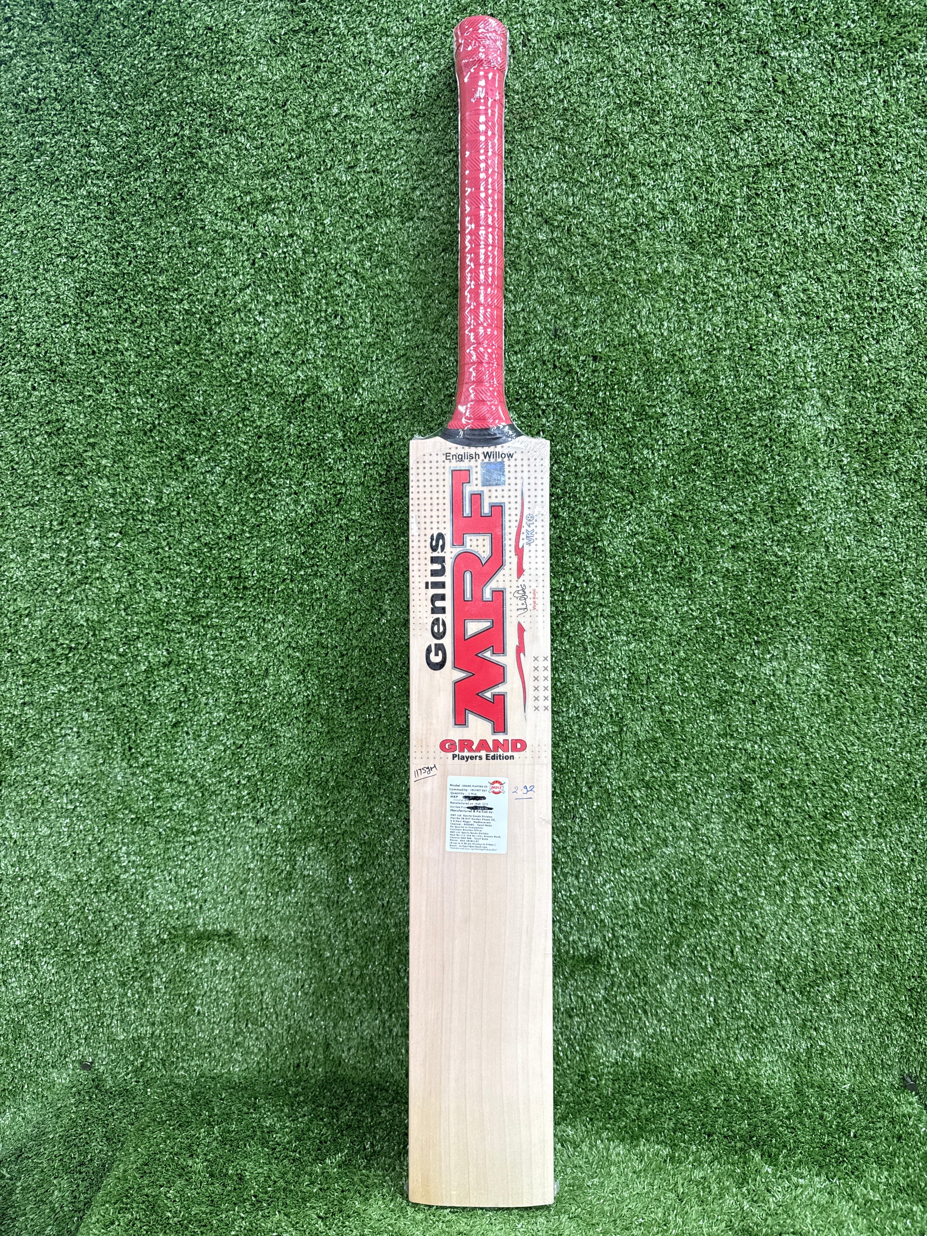 MRF Genius Grand Players Edition English Willow Cricket Bat