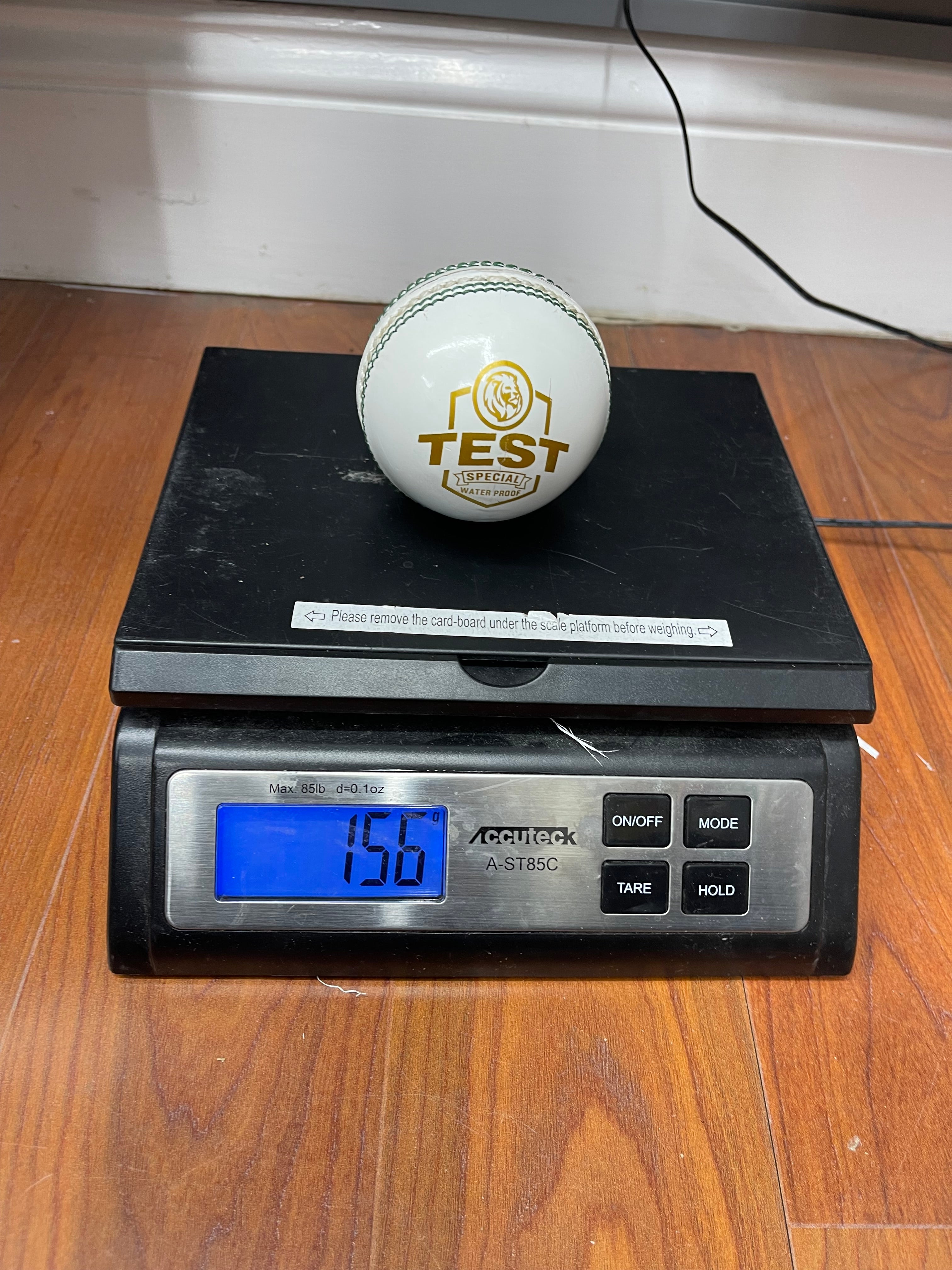 Raydn Test White Leather Cricket Ball