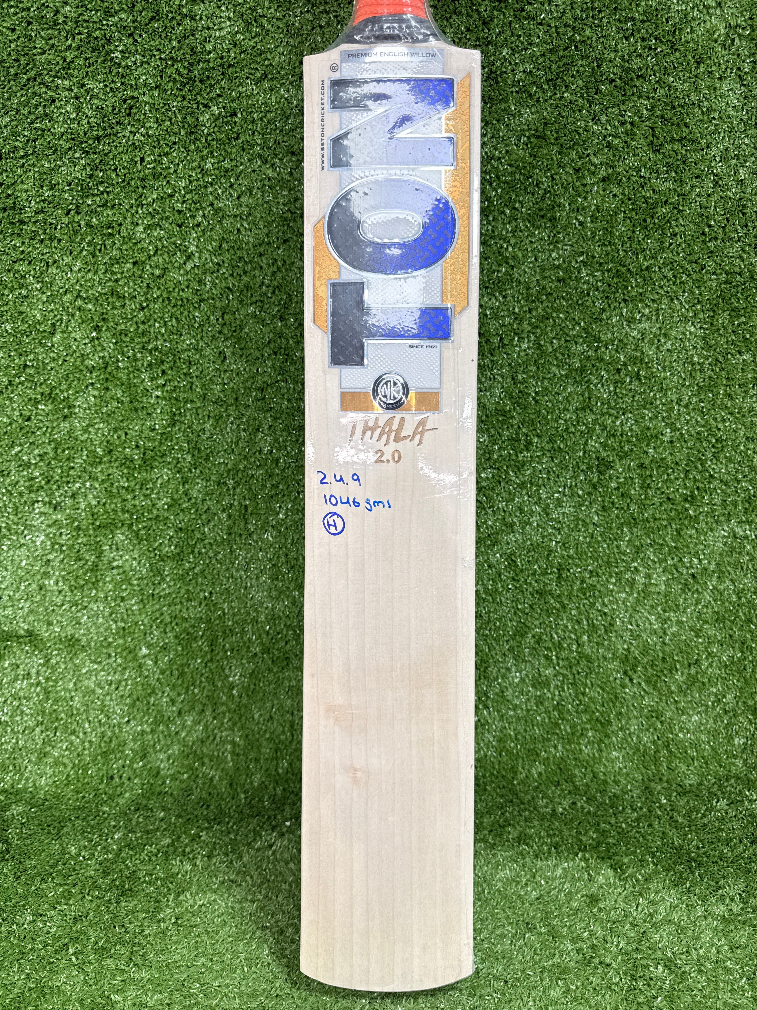 SS TON Thala 2.0 Youth English Willow Cricket Bat Harrow by SS - side view - TopCricketStore