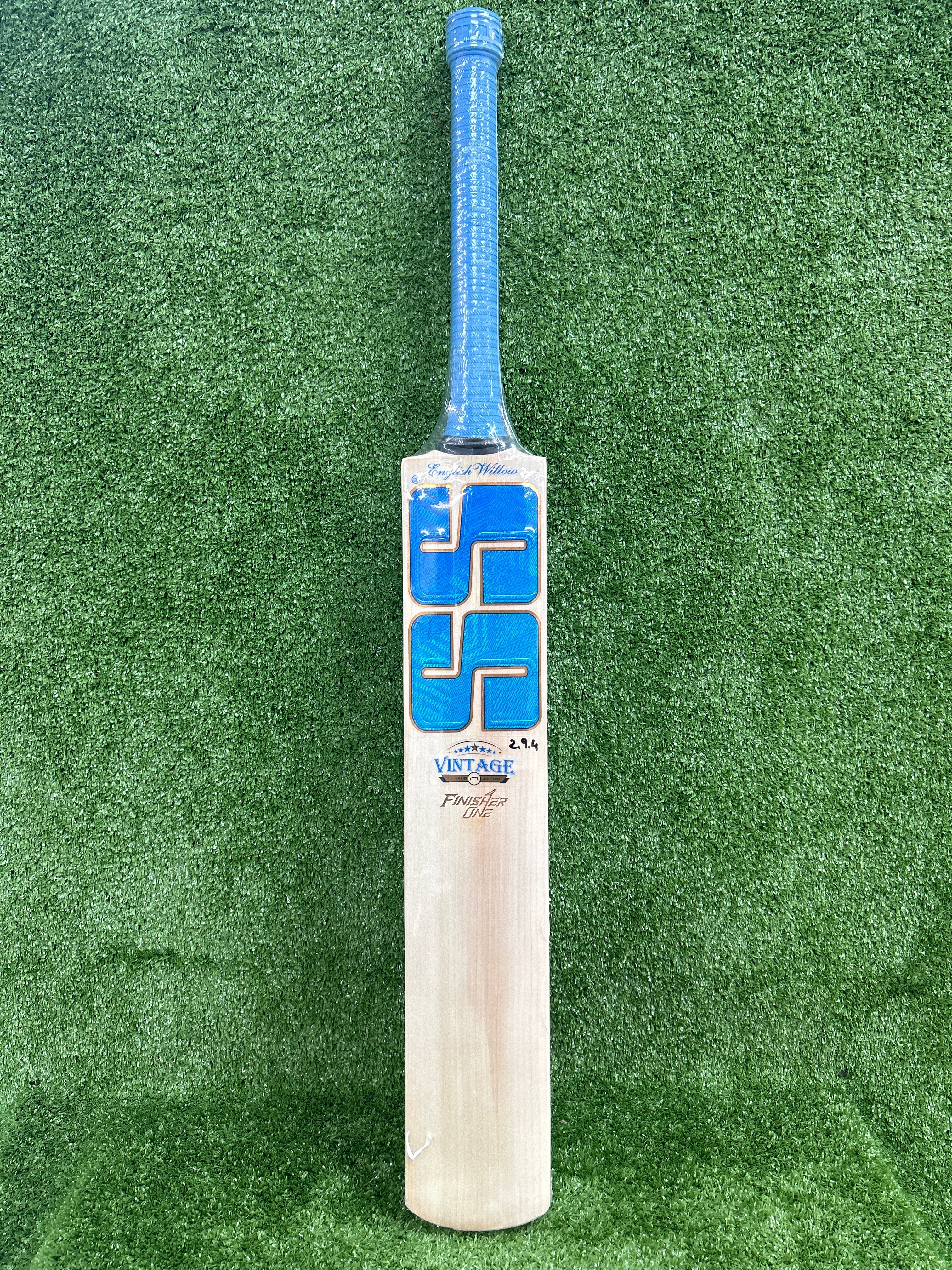 SS Vintage Finisher One (Dinesh Karthik) English Willow Cricket Bat Light Blue